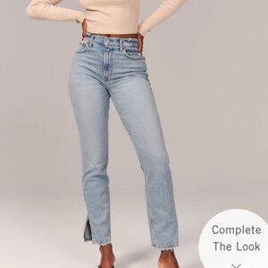 Abercrombie and Fitch the 90s straight Curve Love ultra high Rise Size 26-2R